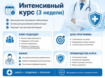 Реабилитация за 21 день в Свердловске