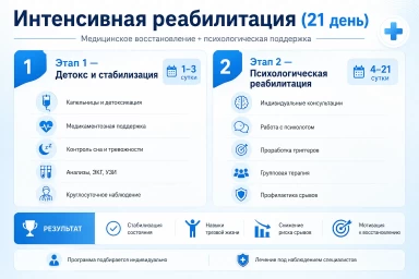 Реабилитация за 21 день в Свердловске